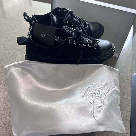 Authentic Black Suede Giuseppe Zanotti Sneakers